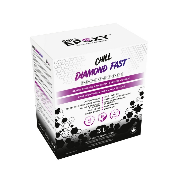 Chill Diamond Fast - Fast Setting UV-Resistant Clear Casting Epoxy Kit
