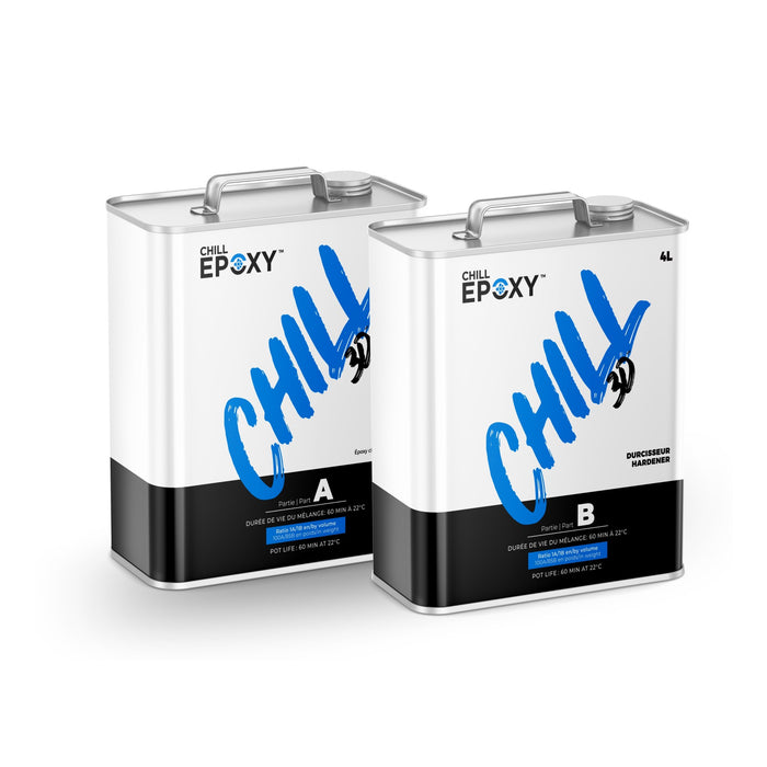 Chill 3D-Highly UV Resistant Clear Coat Epoxy Kit