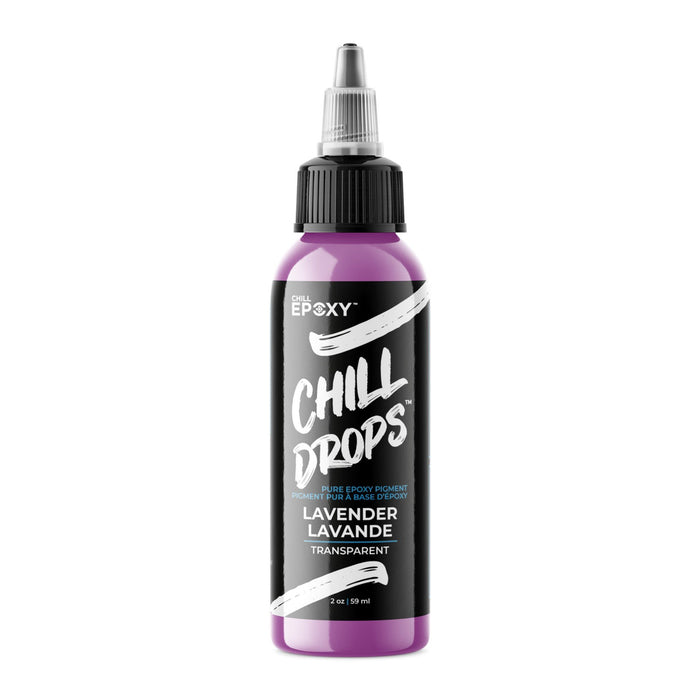 CHILL DROPS - Transparent / Lavender / 2oz - Epoxy 